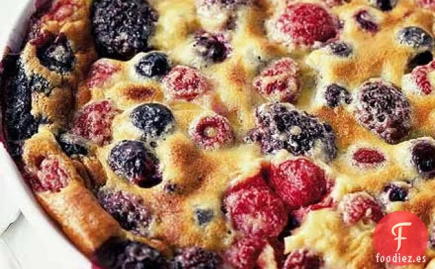 Clafoutis de frutas y almendras