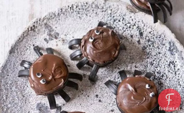 Galletas de araña de chocolate