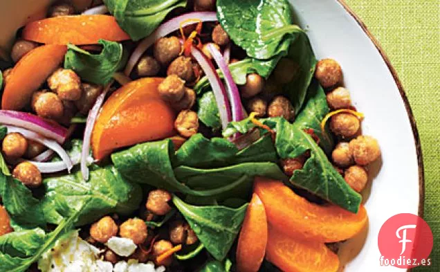 Ensalada de Garbanzos y Albaricoques Tostados