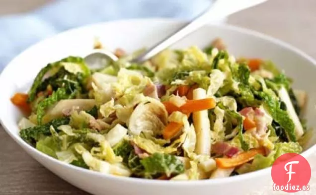 Col con tocino y raíces