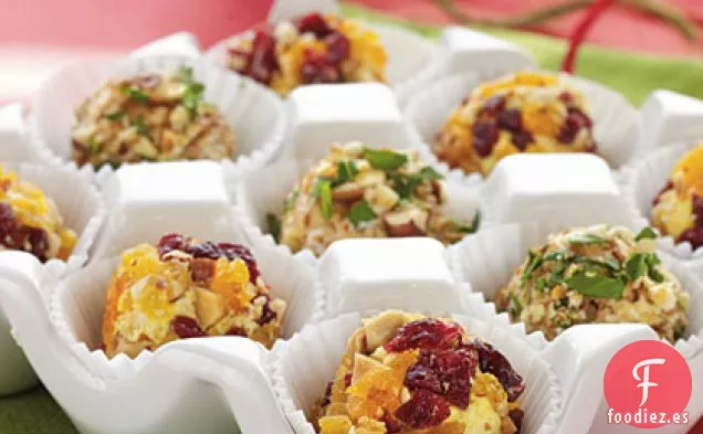 Sabrosas Trufas de Queso con Cebollino