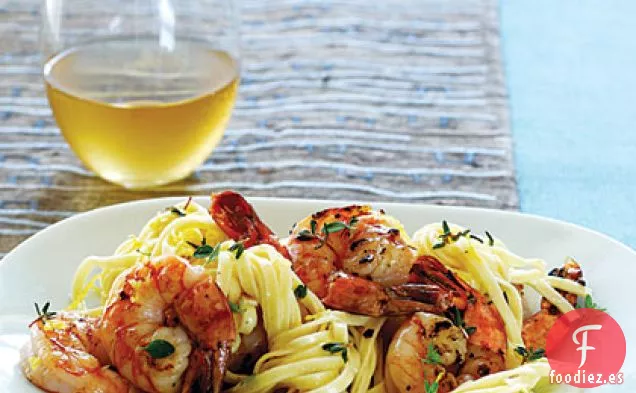Linguini con Camarones Picantes