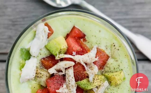 Sopa Fría de Aguacate y Pepino