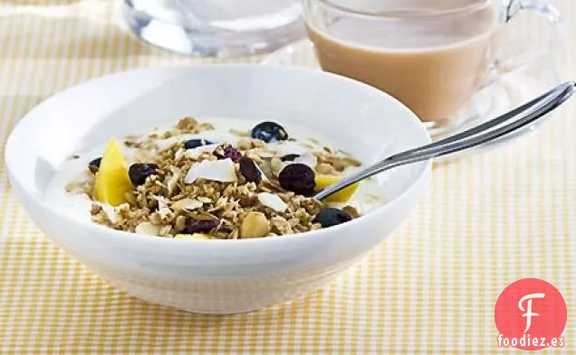 Cuencos de muesli tropicales