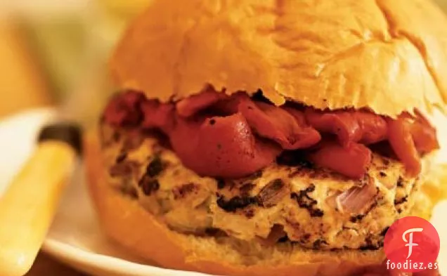 Hamburguesas de Pavo con Sabor Griego