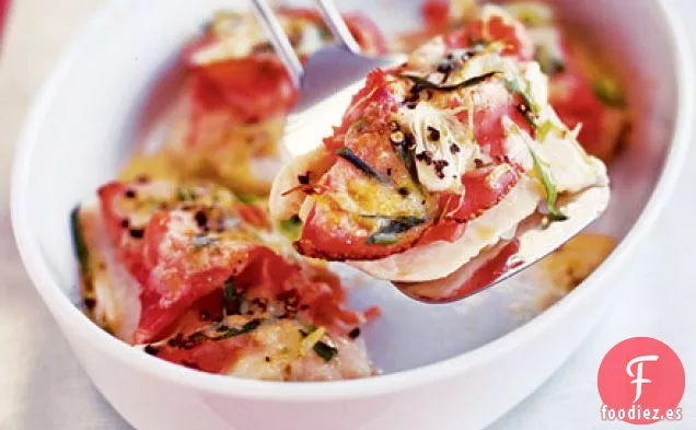Parrillas de pescado con queso
