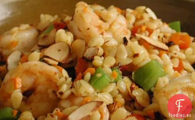 Pilaf de Camarones y Orzo