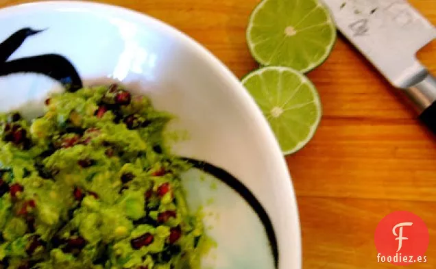 Guacamole de granada, también conocido como Antioxi-guac