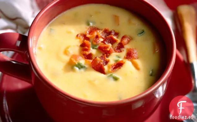 Sopa de Queso Cheddar