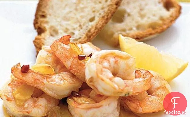 Camarones Con Ajo en Aceite de Oliva
