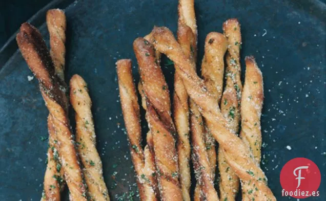 Torceduras de Pan con Hierbas de Ajo
