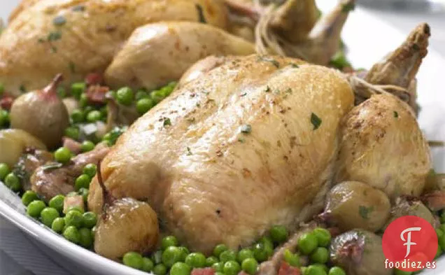 Pollo asado con hierbas