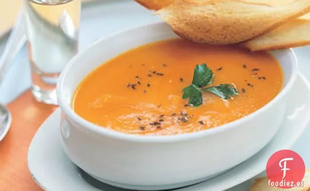 Sopa de Zanahoria y Alcaravea