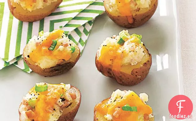 Pieles de Patata de Jamón y Queso Cheddar
