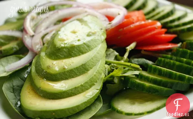 Ensalada De Aguacate Con Vinagreta De Cítricos