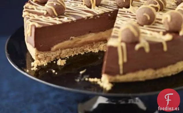 Torta de chocolate con caramelo salado