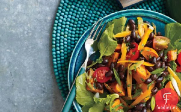 Ensalada de Batata Asada y Frijoles Negros