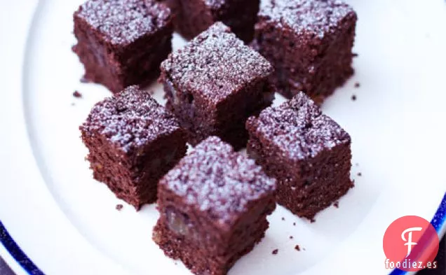 Mini brownies de chocolate y jengibre