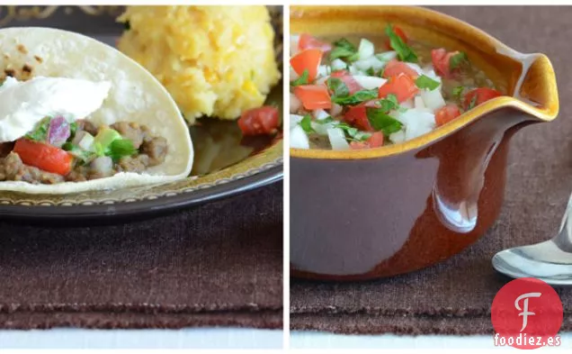 Salsa de Tomate Fresco, Aguacate y Cebolla Roja