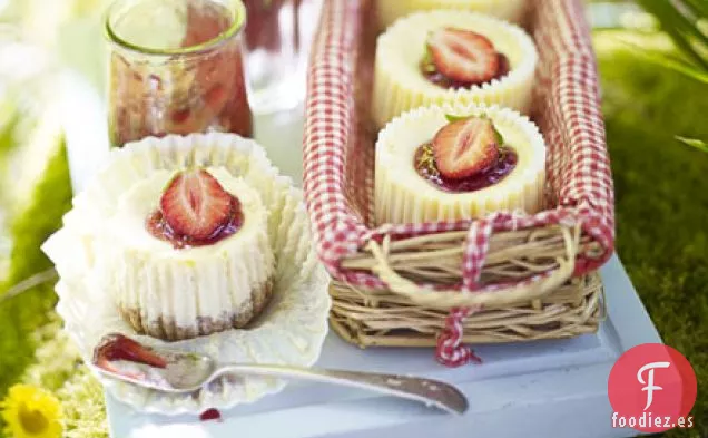 Pastelitos de queso de fresa