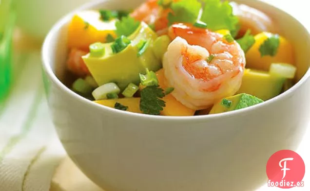 Ensalada de Camarones con Mango Y Aguacate
