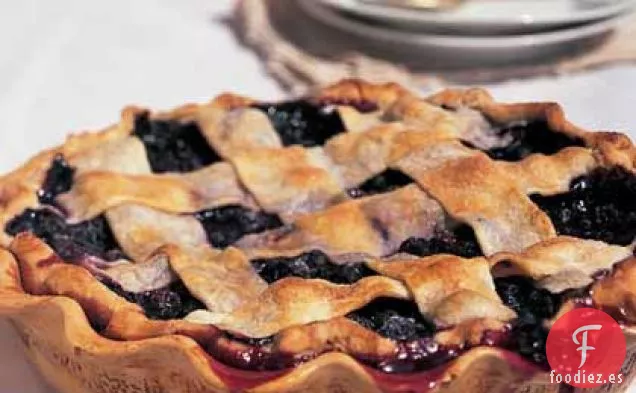 Pastel de Arándanos con Tapa de Celosía