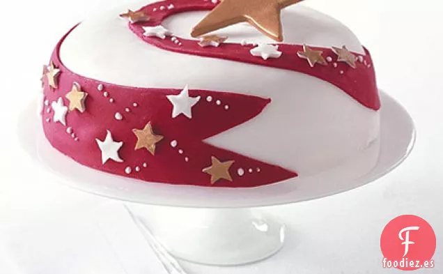 Pastel de celebración de estrella fugaz