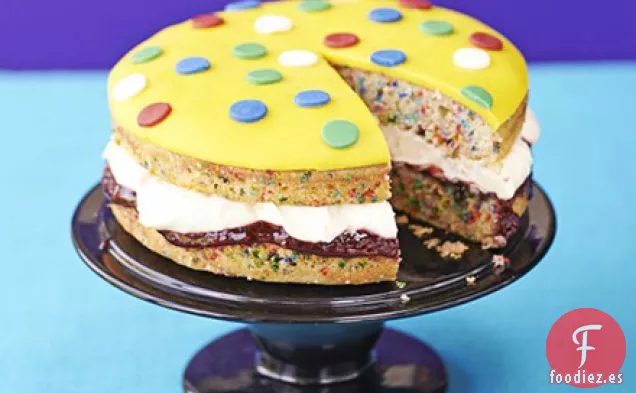 Pastel de Pudsey con manchas