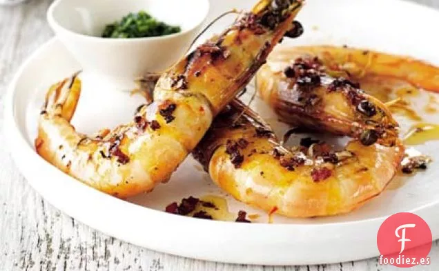 Langostinos Piri-piri
