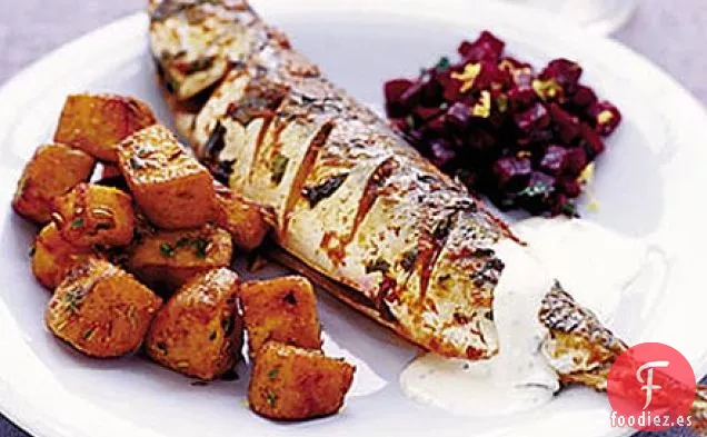 Caballa con especias de curry
