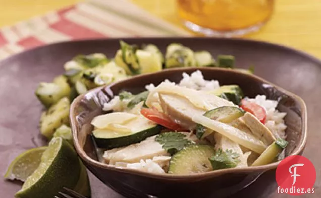 Pollo al Curry Verde Tailandés