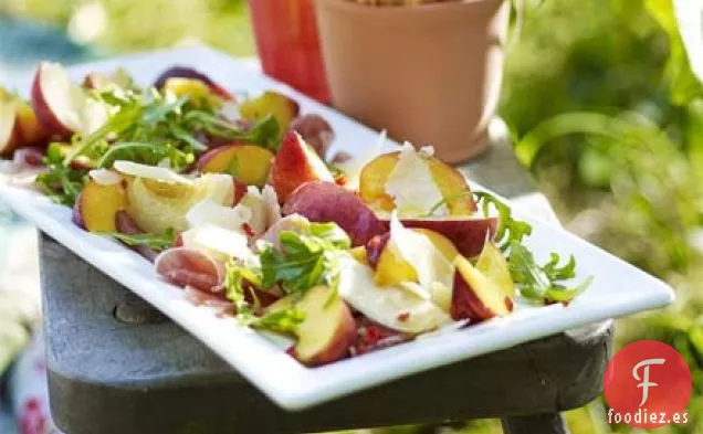 Plato de melocotón Antipasti