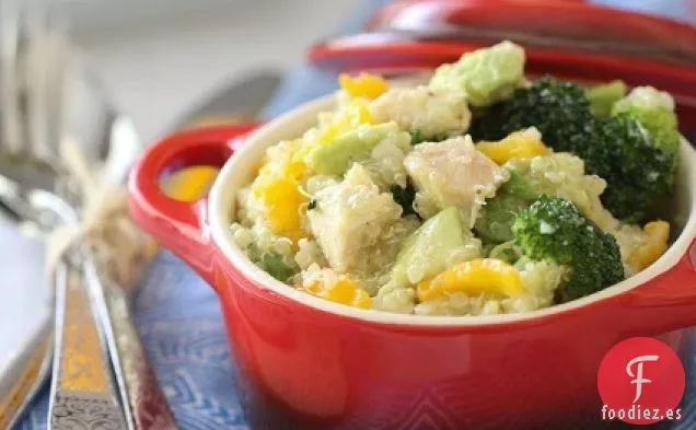 Ensalada De Verano De Quinua Con Pollo Y Aguacate