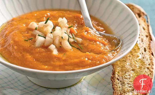 Sopa de Zanahoria, Jengibre y Coco