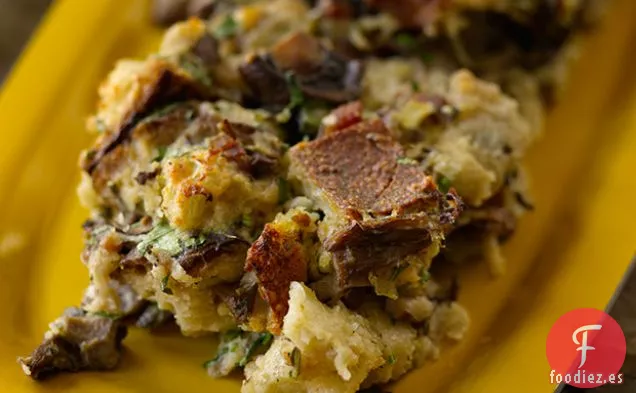 Masa Madre, Champiñones Silvestres y Aderezo de Tocino