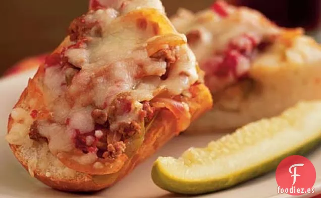 Pizza de Salchichas, Pimienta y Cebolla