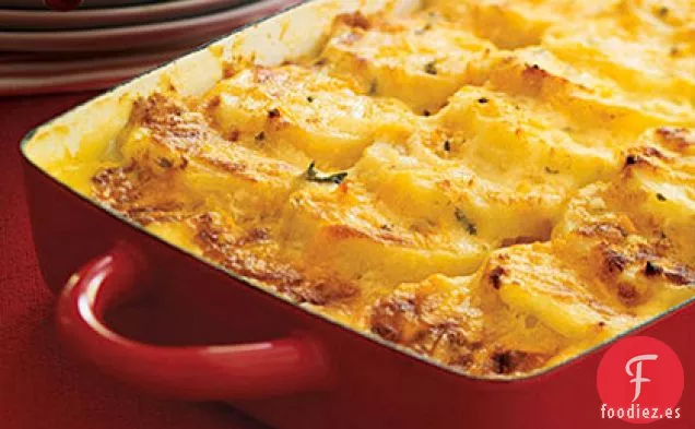 Patatas Festoneadas con Tres Quesos