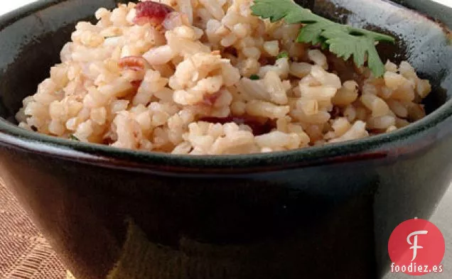 Pilaf de Arroz Integral y Blanco de Pacana