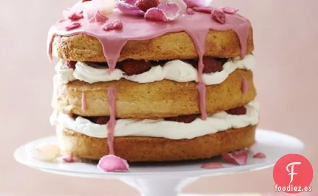 Pastel de rosas inglés