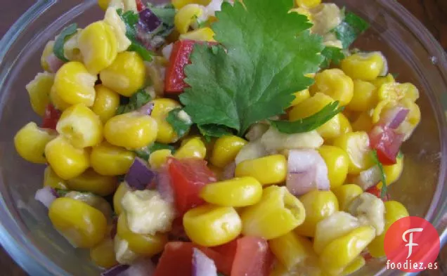 Salsa De Maíz Dulce Y Aguacate