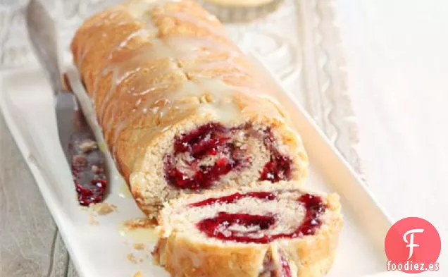 Mermelada y chocolate blanco roly-poly