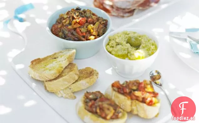 Salsa de alcachofas y aceitunas