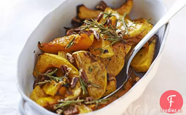 Calabaza asada de arce con pacanas