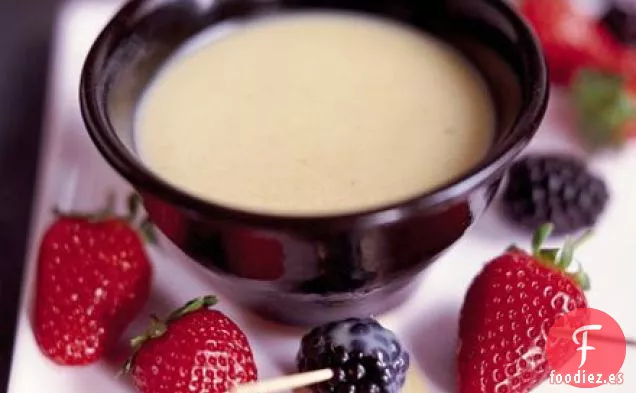 Fondue de chocolate blanco