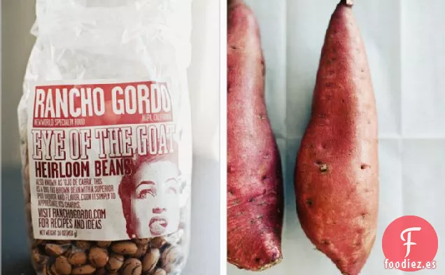 Batatas Al Horno Con Frijoles De Chile