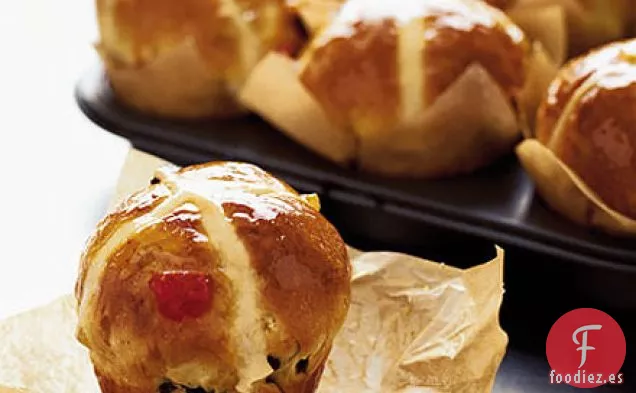 Bollos de muffin cruzados calientes