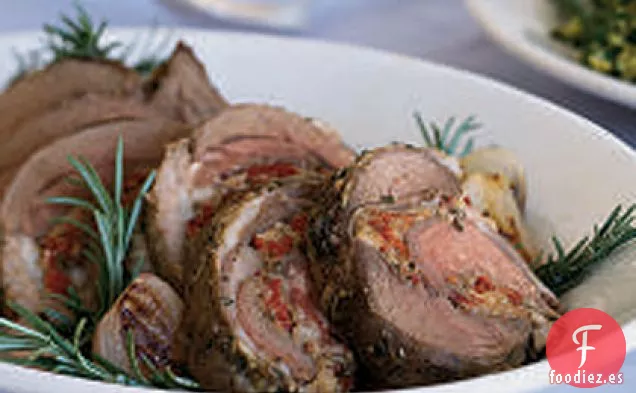 Tomate Seco al Sol y Pierna de Cordero Rellena de Hierbas