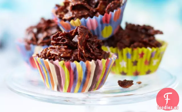 Cocinar con niños: Pasteles de chocolate con copos de maíz