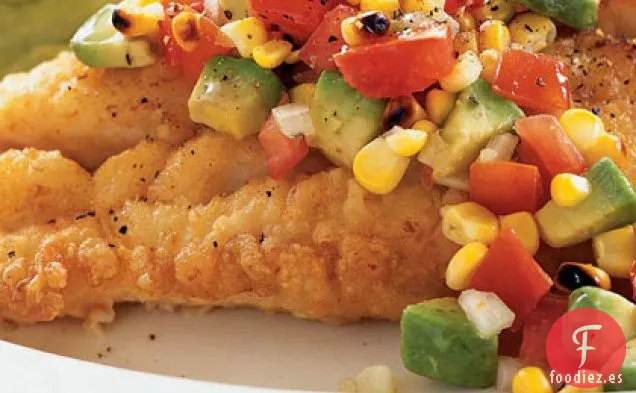 Pico de Gallo de Maíz Tostado con Aguacate