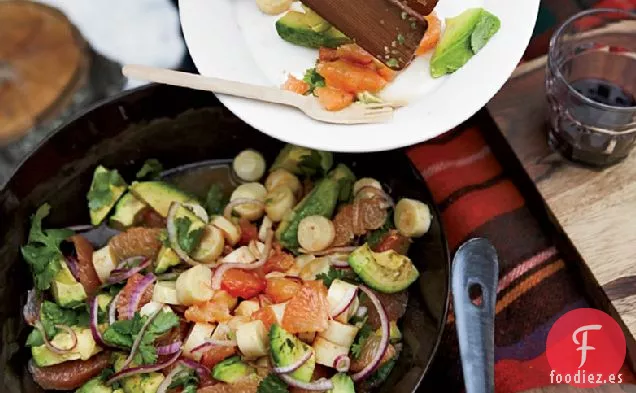 Ensalada de Aguacate, Pomelo y Palmitos